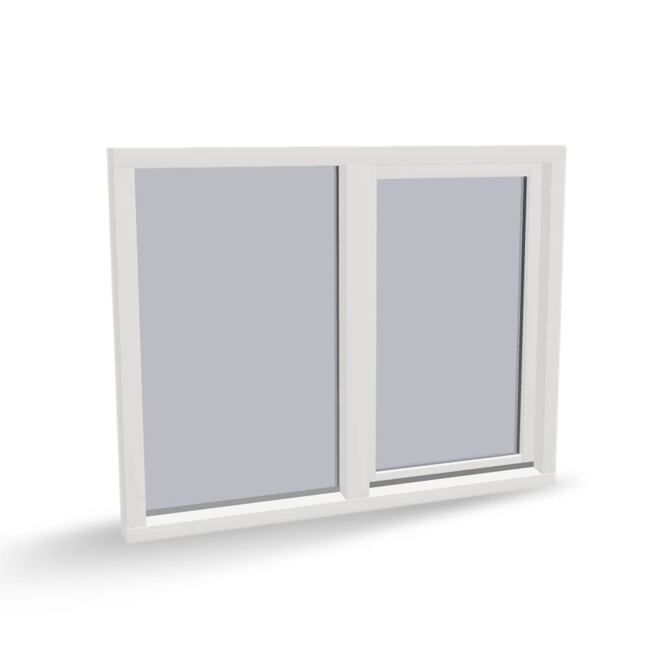 Houten draaikiepraam met zijlicht, binnendraaiend