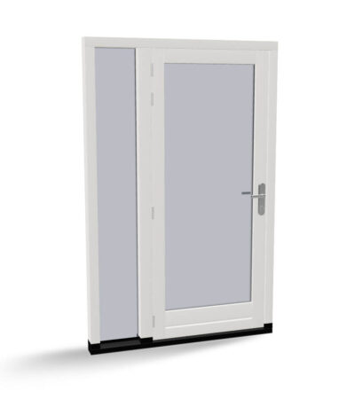 Houten deur met zijlicht, buitendraaiend