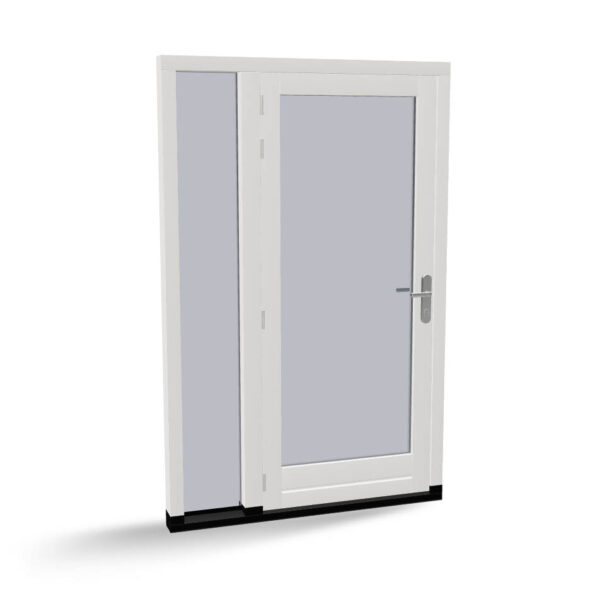 Houten deur met zijlicht, buitendraaiend