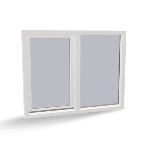 Houten draaikiepraam met zijlicht, binnendraaiend