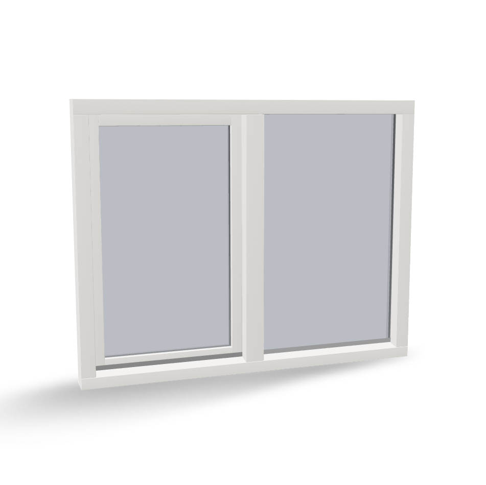 Houten draaikiepraam met zijlicht, binnendraaiend