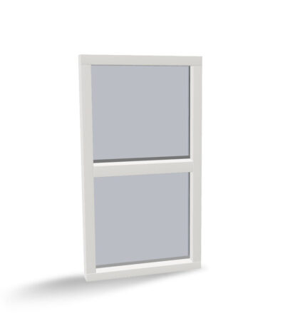 Houten vast kozijn 2-vaks boven elkaar - verticaal